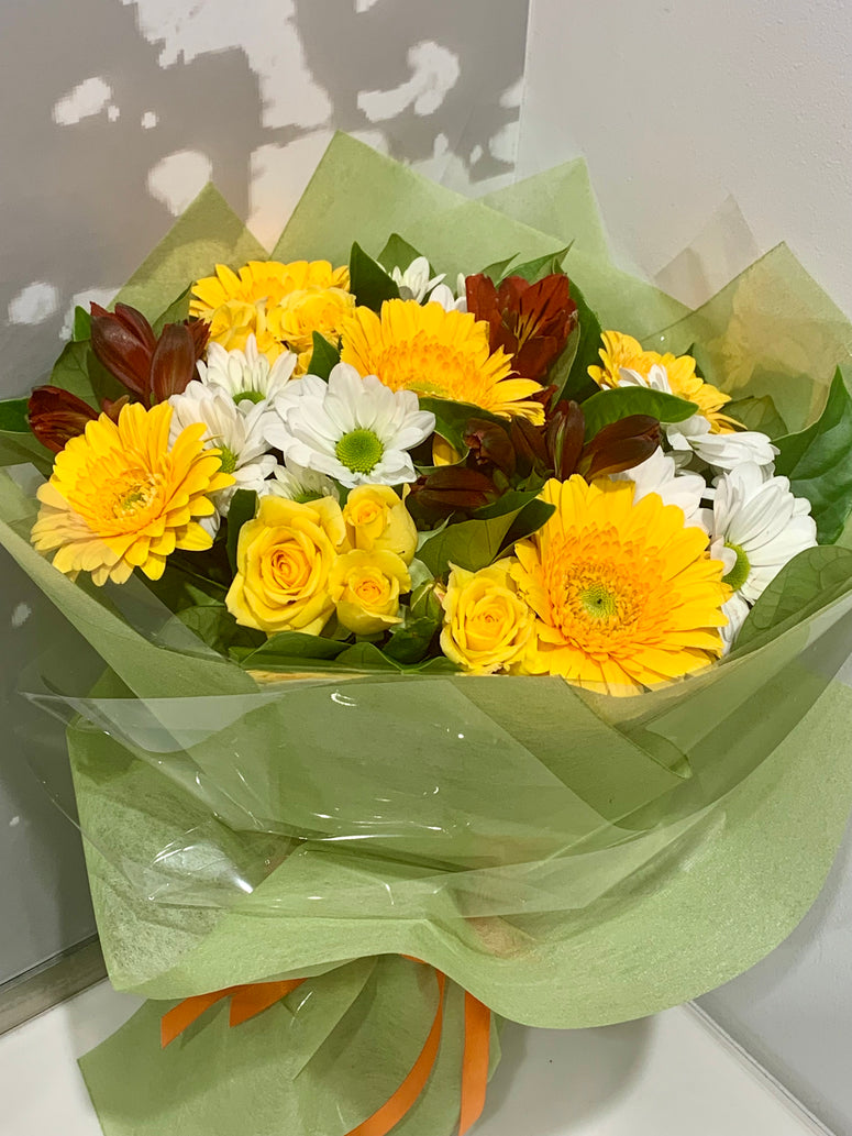 Posy of bright flowers